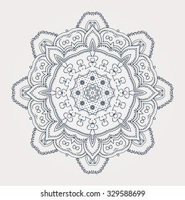 Mandala. Round Ornament Pattern. Vintage decorative elements.