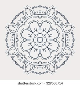 Mandala. Round Ornament Pattern. Vintage decorative elements.