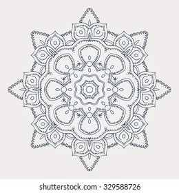 Mandala. Round Ornament Pattern. Vintage decorative elements.