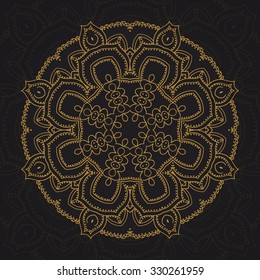 Mandala. Round Ornament Pattern. Vintage decorative elements.