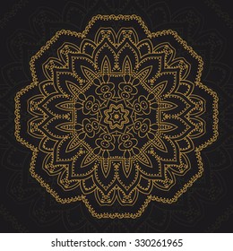 Mandala. Round Ornament Pattern. Vintage decorative elements.