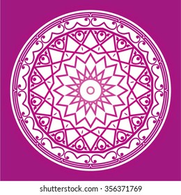 Mandala. Round Ornament Pattern. Vintage decorative elements. Hand drawn background. Islam, Arabic, Indian, ottoman motifs.