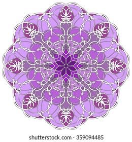 Mandala. Round Ornament Pattern. Vintage decorative elements. Hand drawn background. Islam, Arabic, Indian, ottoman motifs.