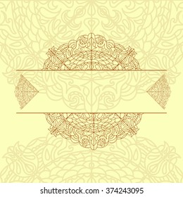 Mandala. Round Ornament Pattern. Vintage decorative elements. Hand drawn background eps 10 vector