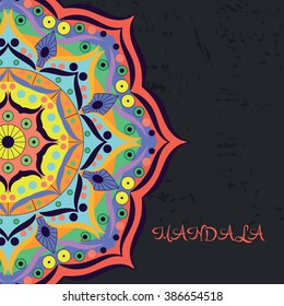 Mandala. Round Ornament Pattern. Vintage decorative elements. Hand drawn background. Islam, Arabic, Indian, ottoman motifs.