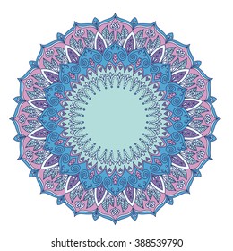 Mandala. Round Ornament Pattern. Vintage decorative elements. Hand drawn background. Islam, Arabic, Indian motifs.