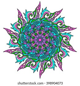 Mandala. Round Ornament Pattern. Vintage decorative elements.