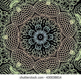 Mandala. Round Ornament Pattern. Vintage decorative elements.