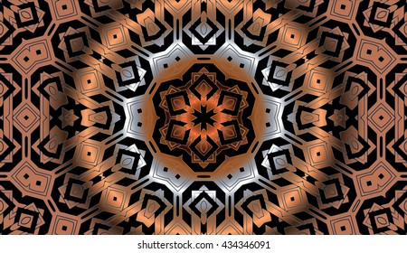 Mandala. Round Ornament Pattern. Vintage decorative elements.