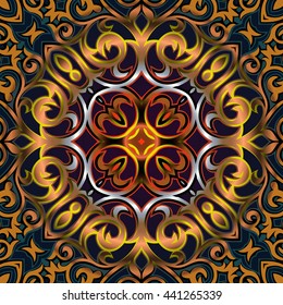 Mandala. Round Ornament Pattern. Vintage decorative elements