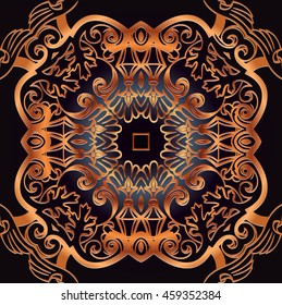 Mandala. Round Ornament Pattern. Vintage decorative elements.