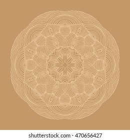 Mandala. Round Ornament Pattern. Vintage decorative elements. Hand drawn background. Islam, Arabic, Indian, ottoman motifs.
