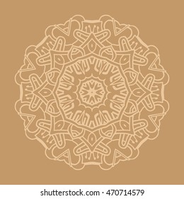 Mandala. Round Ornament Pattern. Vintage decorative elements. Hand drawn background. Islam, Arabic, Indian, ottoman motifs.