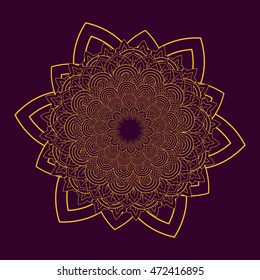 Mandala. Round Ornament Pattern. Vintage decorative elements. Hand drawn background. Islam, Arabic, Indian, ottoman motifs.