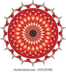 Mandala. Round Ornament Pattern. Vintage decorative elements. Hand drawn background. Islam, Arabic, Indian, ottoman motifs.