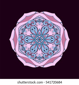 Mandala. Round Ornament Pattern. Vintage decorative elements.