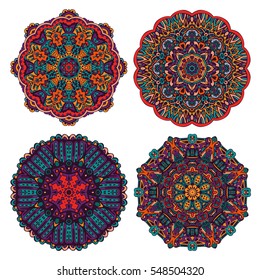 Mandala. Round Ornament Pattern. Vintage decorative elements. Hand drawn background. Folk indian, Arabic, Indian, ottoman abstract designs