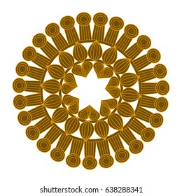 mandala round ornament pattern. vintage decorative elements
