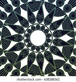 mandala round ornament pattern. vintage decorative elements