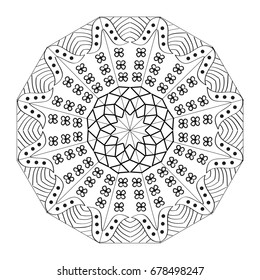 Mandala. Round Ornament Pattern. Vintage decorative element.