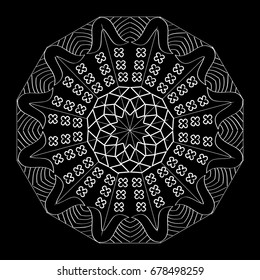 Mandala. Round Ornament Pattern. Vintage decorative element.