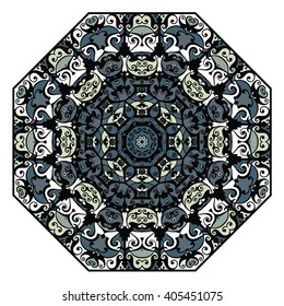 Mandala. Round Ornament Pattern.Geometric circle element made in vector.