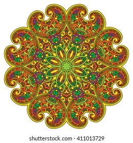 Mandala. Round Ornament Pattern.Geometric circle element made in vector.