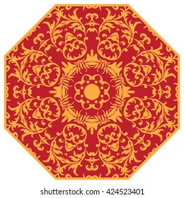 Mandala. Round Ornament Pattern.Geometric circle element made in vector.