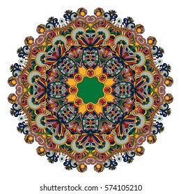 Mandala. Round Ornament Pattern.Geometric circle element made in vector.