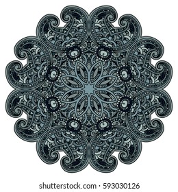 Mandala. Round Ornament Pattern.Geometric circle element made in vector.