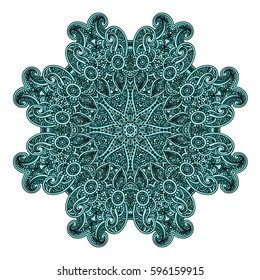 Mandala. Round Ornament Pattern.Geometric circle element made in vector.