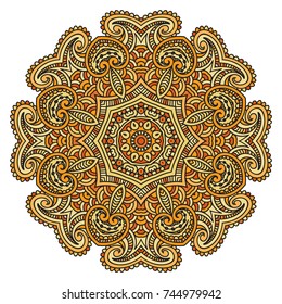 Mandala Vintage Decorative Elements Oriental Pattern Stock Vector ...