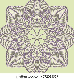 Mandala. Round Ornament Vector illustration