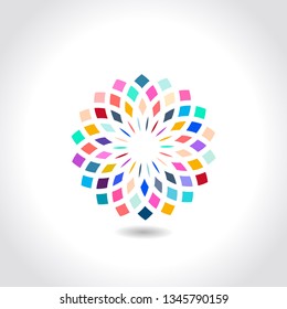 Mandala round ornament vector image