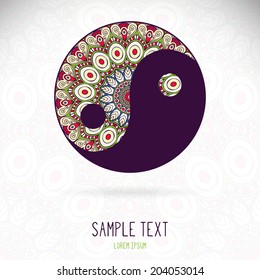 Mandala. Round Ornament vector Pattern. Vintage decorative elements. Hand drawn background. Islam, Arabic, Indian, ottoman motifs.