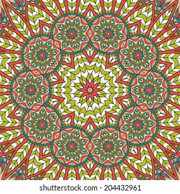 Mandala. Round Ornament vector Pattern. Vintage decorative elements. Hand drawn background. Islam, Arabic, Indian, ottoman motifs.