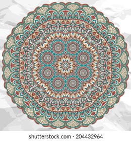 Mandala. Round Ornament vector Pattern. Vintage decorative elements. Hand drawn background. Islam, Arabic, Indian, ottoman motifs.
