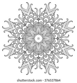 Mandala. Round Ornament.Vintage decorative elements. Oriental pattern, vector illustration. Islam, Arabic, Indian, turkish, pakistan, chinese, ottoman motifs