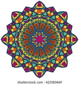 Mandala. Round Ornament.Vintage decorative elements. Oriental pattern, vector illustration. Islam, Arabic, Indian, turkish, pakistan, chinese, ottoman motifs