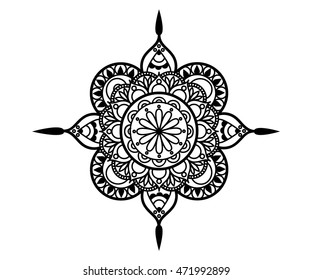Mandala. Round pattern

