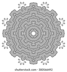 Mandala, round vector decorative ornament elements. Islam Arabic Indian backgrounds