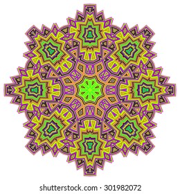 Mandala, round vector decorative ornament elements. Islam Arabic Indian backgrounds.