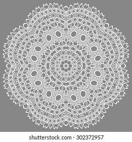 Mandala, round vector decorative ornament elements. Islam Arabic Indian backgrounds