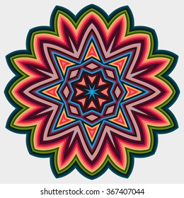 Mandala, round vector decorative ornament elements. Islam Arabic Indian backgrounds.