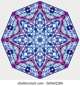 Mandala, round vector decorative ornament elements. Islam Arabic Indian backgrounds.