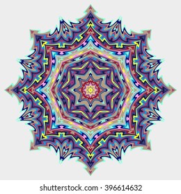 Mandala, round vector decorative ornament elements. Islam Arabic Indian backgrounds.