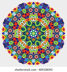 Mandala, round vector decorative ornament elements. Islam Arabic Indian backgrounds.