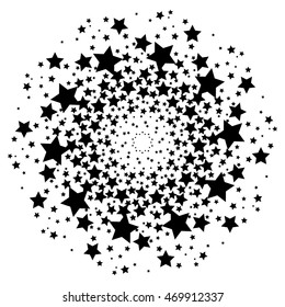 Mandala with sacred geometry symbols and elements. Alchemy, religion, philosophy, astrology and spirituality themes. Magic abstract sign. Geometric shapes. Black and white.
