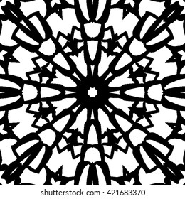 Mandala seamless background. Vintage decorative elements. Hand drawn background. Islam, Arabic, Indian, ottoman motifs.