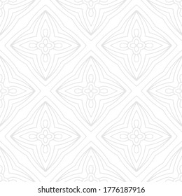 Mandala. Seamless Ornament Pattern black